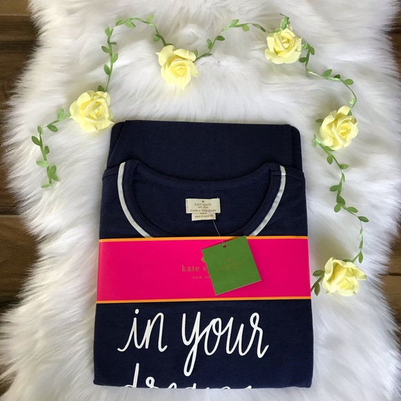 In your dreams blue Kate Spade Pajama set pant - Picture 2 of 6